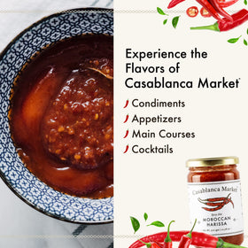 Casablanca Market Harissa over couscous adding warmth and aroma
