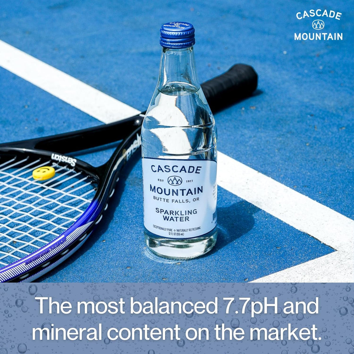 12oz Cascade Mountain pack arranged for on-the-go refreshment.