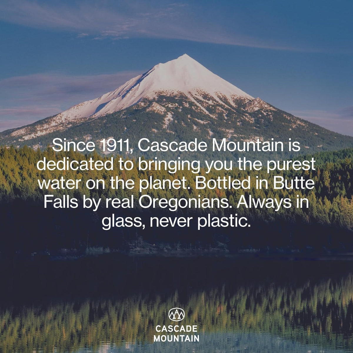 Cascade Mountain daily hydration use for work or travel