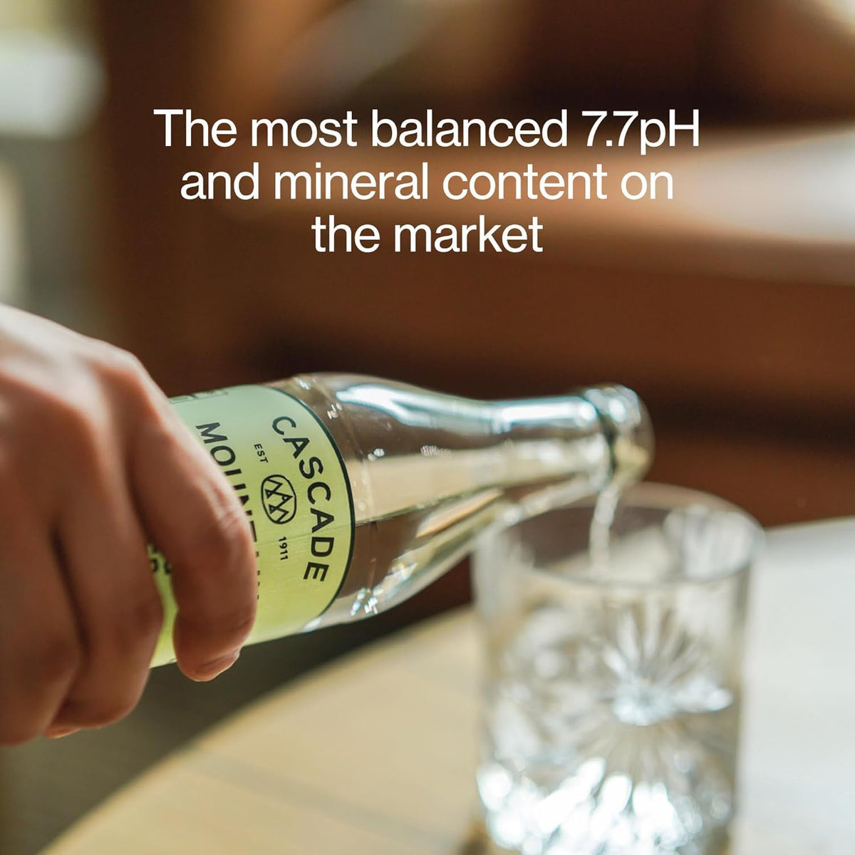 Cascade Mountain recycled glass bottle highlights sustainable packaging