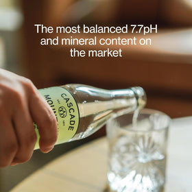 Cascade Mountain recycled glass bottle highlights sustainable packaging