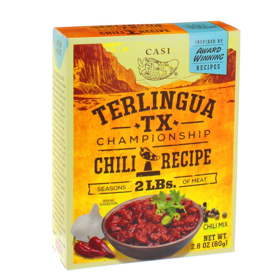 Casi Terlinguq Texas Championship chili 3-pack for family dinners.
