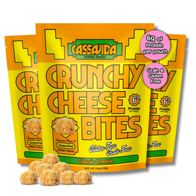 Cassavida twice-baked Bolivian cheese bites show crunchy texture and bold flavor.