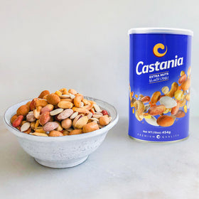 Castania snack plate setup with mixed nuts for a casual gathering