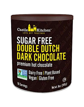 Castle Kitchen double decadent cocoa cans for pantry stock.