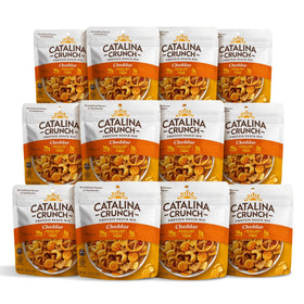 Catalina Crunch protein grab-and-go snack mix cheddar pouch with 16g protein per serving