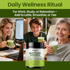 Catfit Matcha Smoothie Glass captures a vibrant, nutritious morning routine.