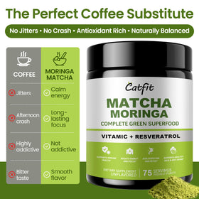 Catfit Vegan Gluten-Free Label promotes a clean, plant-based daily ritual.