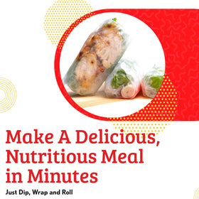 Cathay 22cm round wraps support generous fillings.