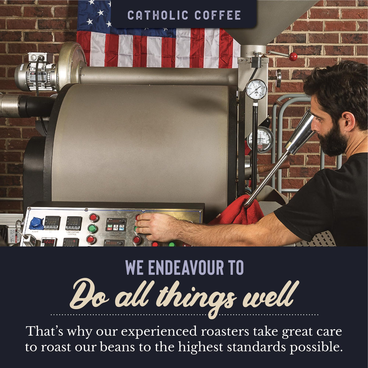 Aroma steam rises from a Padre Pio cup, inviting a comforting brew.