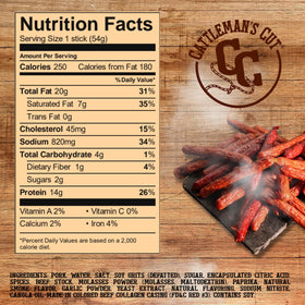 Cattleman's Cut made in Washington USA packaging on display