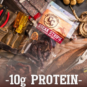 Cattleman's Cut marinated 48-hour jerky ready for a savory bite
