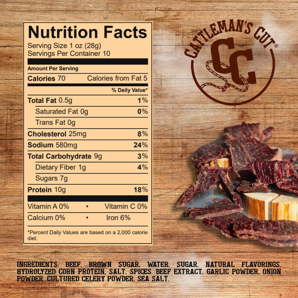 CATTLEMAN'S CUT high-protein snack for busy days and travel