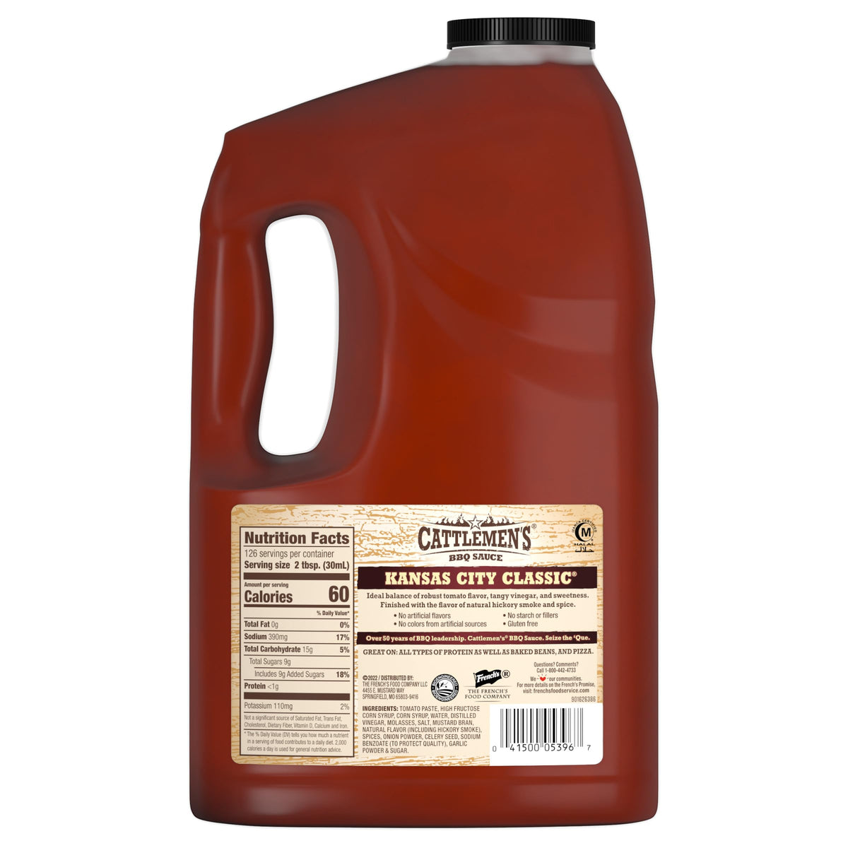 Cattlemen's Kansas City Classic BBQ Sauce pour for wings and smoky tang