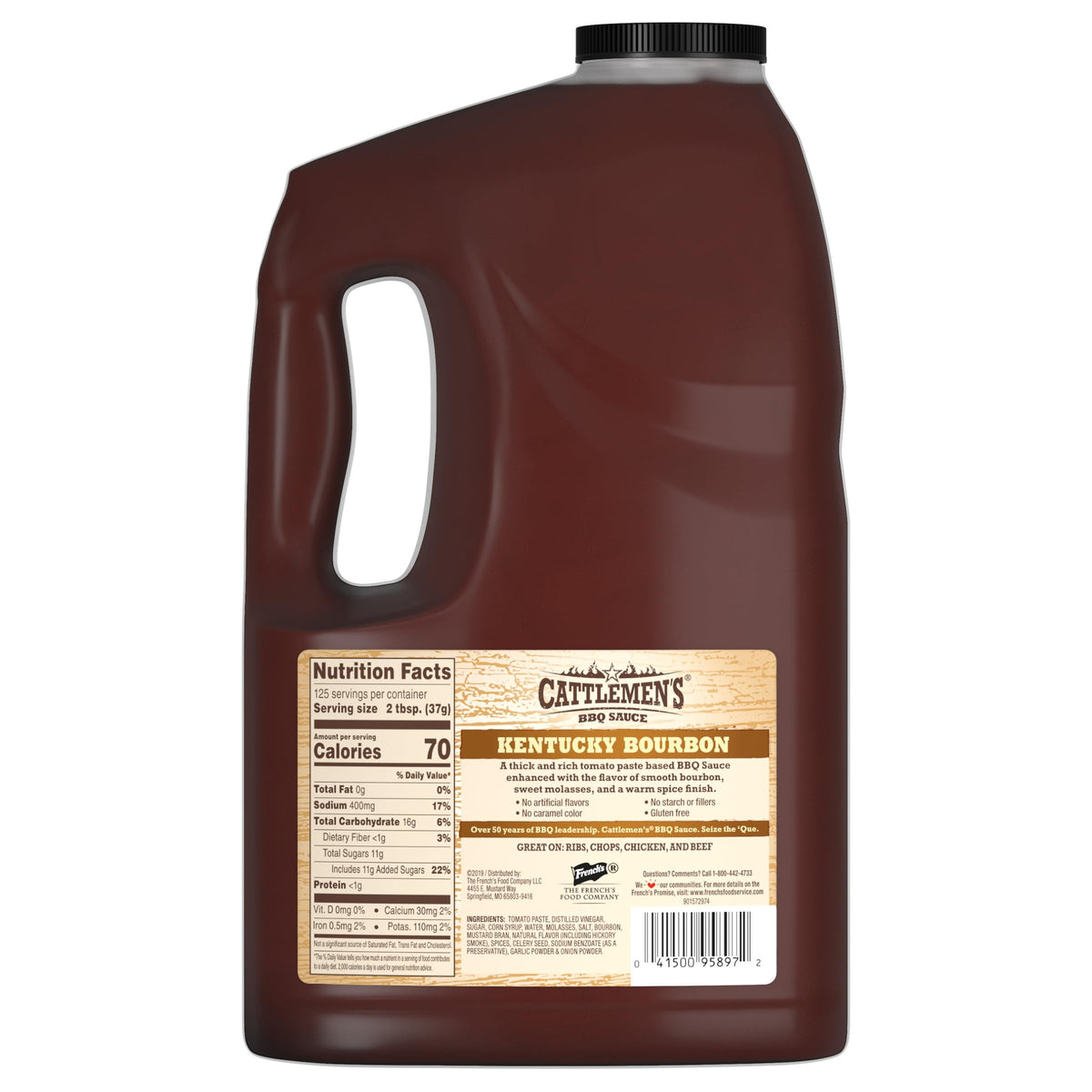 Cattlemen's Kentucky Bourbon BBQ Sauce pour demonstrates easy, precise pouring for consistent basting