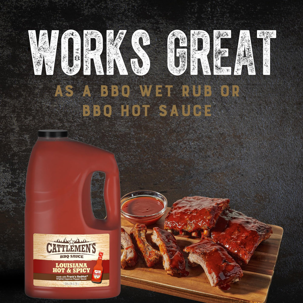 Cattlemen's Louisiana BBQ sauce drizzled on chicken tenders for extra flavor and heat