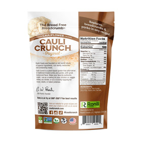Cauli Crunch Original on chicken fingers adds fiber and flavor