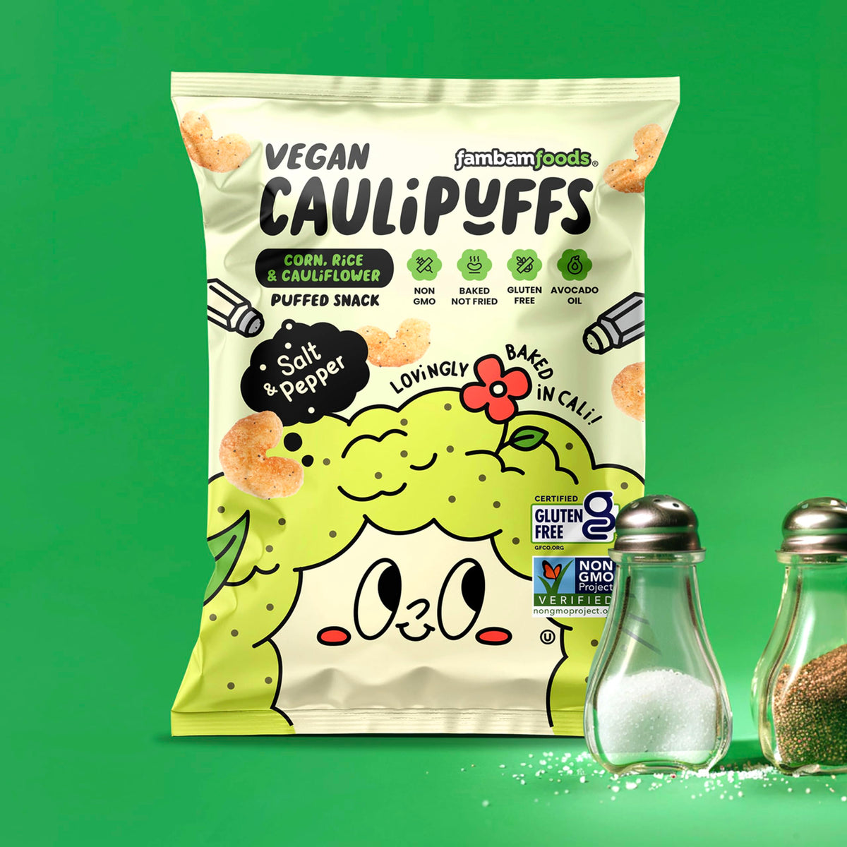 CauliPuffs family-friendly snack option great for kids and adults.