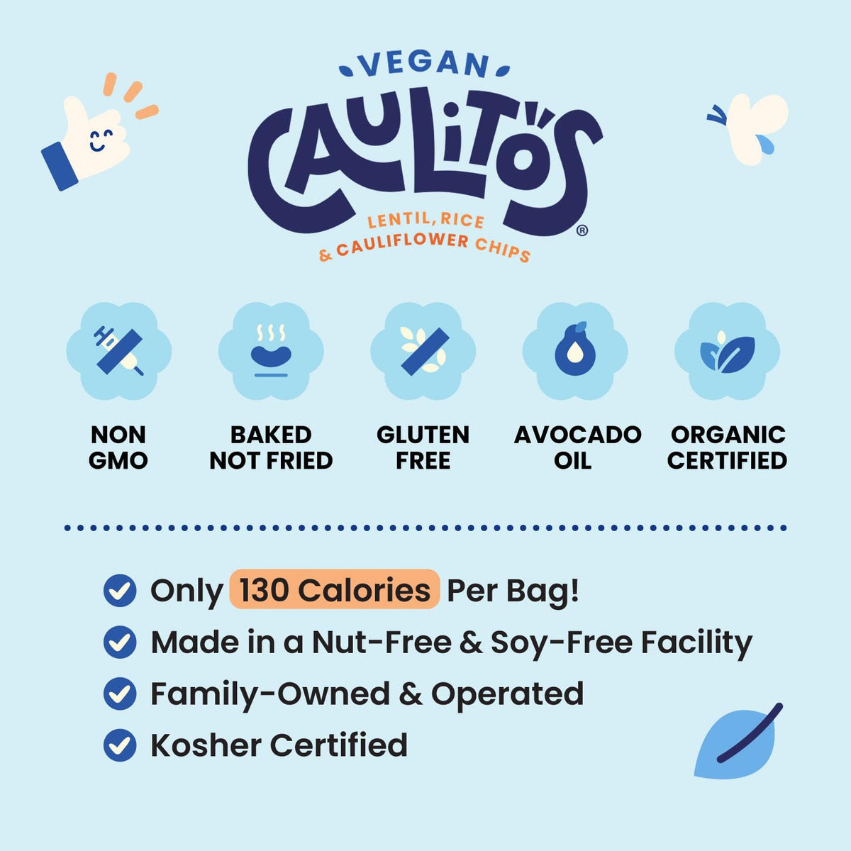 Caulitos 15oz pack ideal for sharing and lunchboxes.