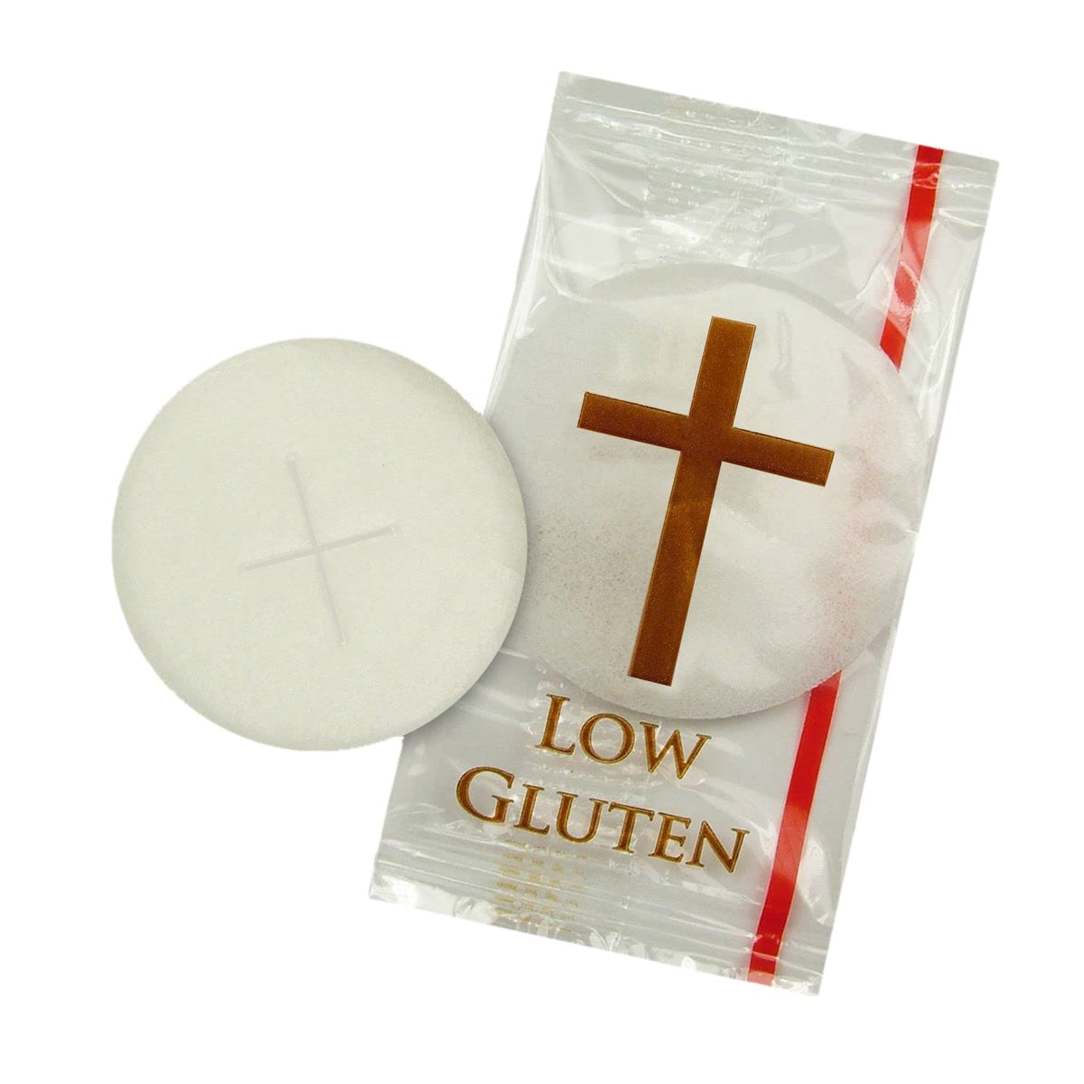 Cavanagh altar bread 1-3/8 inch diameter, individually wrapped, ideal for ritual services.