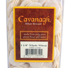 Cavanagh Altar Bread cross-design wafers, pre-engraved for liturgical symbolism.
