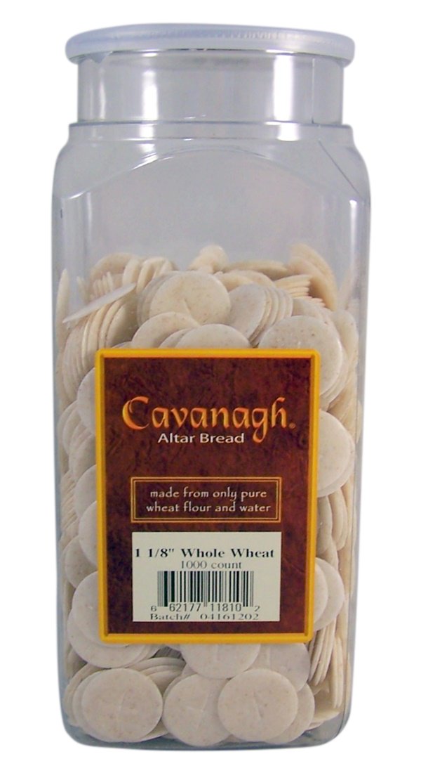 Cavanagh Altar Bread whole wheat rectangle sheet, easy to portion for ceremonies.