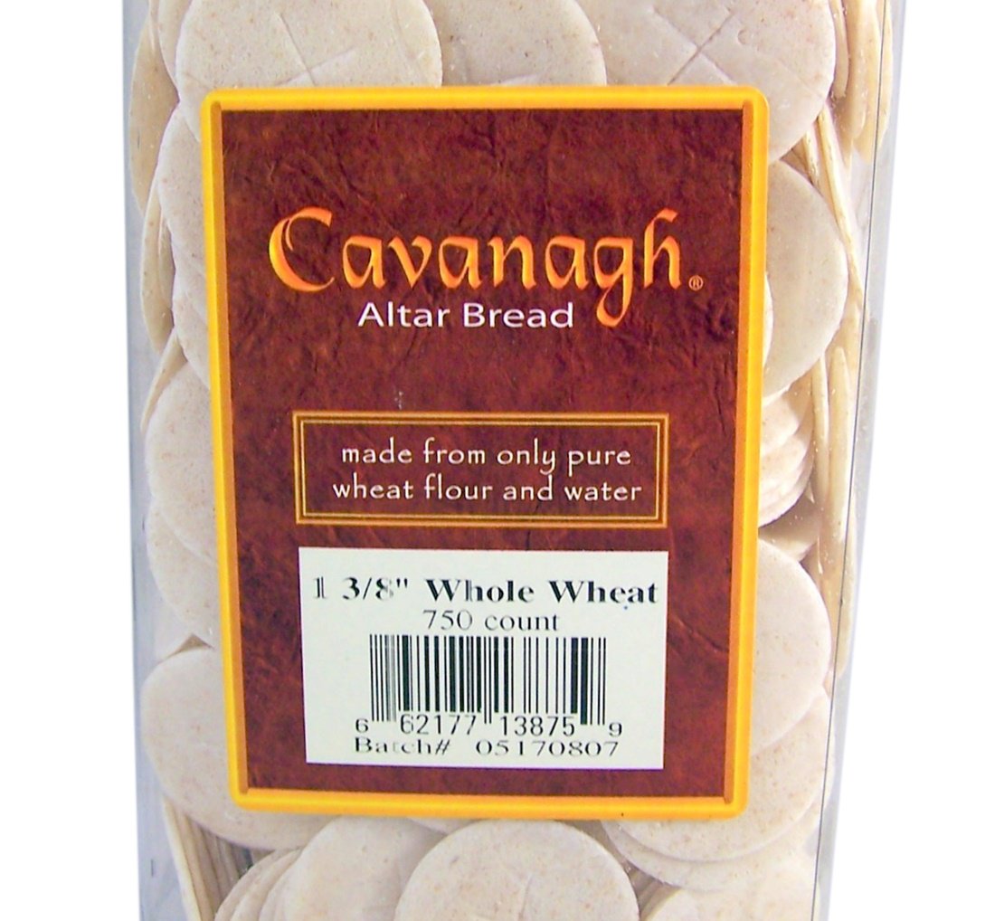 Cavanagh Altar Bread whole-wheat loaf shown for consistent portions.