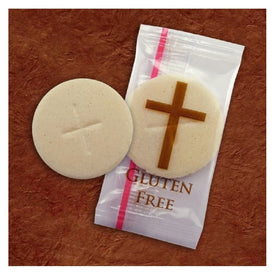 Cavanagh gluten-free altar bread individually wrapped, easy to portion during services