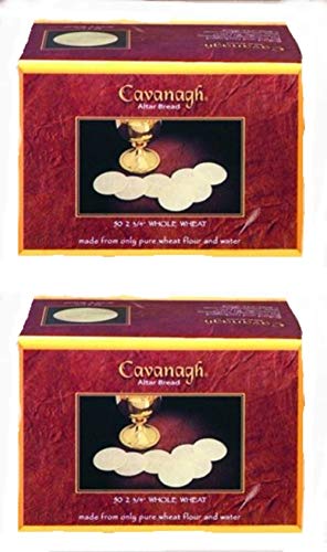 Cavanaugh altar bread wafer with cross design in 2 3/4 inch size for solemn communion ceremonies