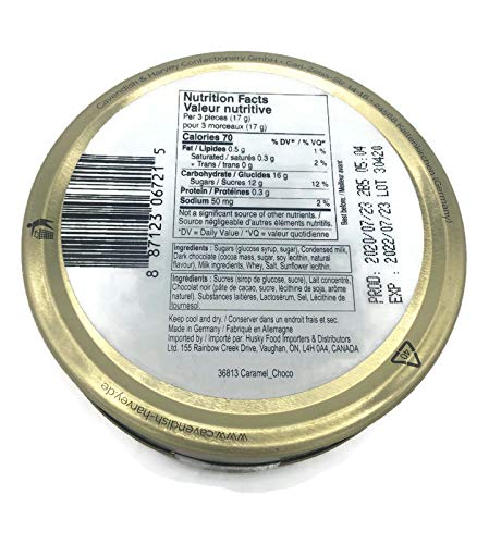 Close up of Cavendish & Harvey caramel drops, crisp shell and creamy center for enjoyable snacking.