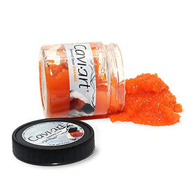 Cavi-Art orange seaweed caviar garnish enhances plates with vibrant texture.