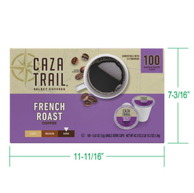 Caza Trail 100% arabica beans ensure balanced body and flavor.