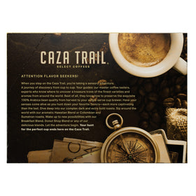 Caza Trail Arabica blend pod delivering bright aroma and smooth body.