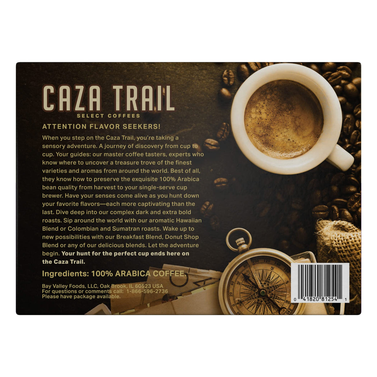 Caza Trail aroma captures smoky, bold notes for a sensory morning.