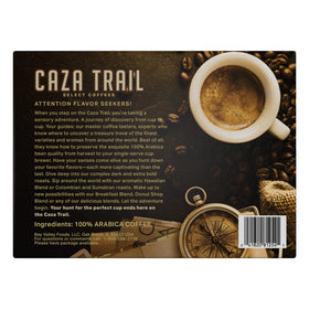 Caza Trail aroma captures smoky, bold notes for a sensory morning.