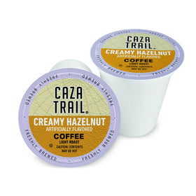 Caza Trail single-serve cups arranged for convenient use in busy mornings.