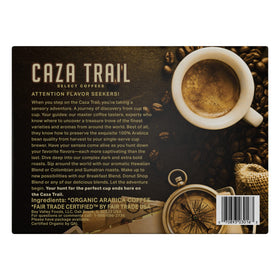 Caza Trail single-serve cups ready for quick, delicious mornings