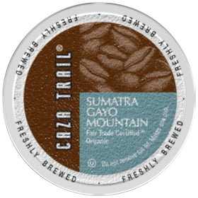 Caza Trail Sumatra Gayo Mountain coffee beans ready for brewing