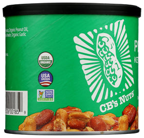 CB's Nuts Organic Kettle Roasted Jalapeño Peanuts in a 14 oz bag.