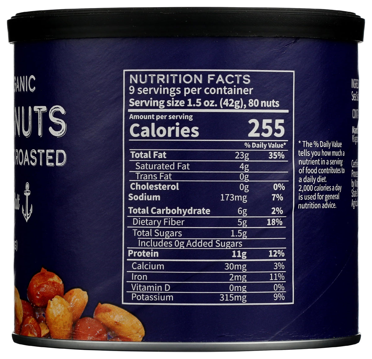 CB's Nuts Organic Kettle Roasted Sea Salt Peanuts as a trail mix add-in.