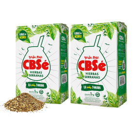 CBSé Hierbas Serranas loose-leaf packaging shows authentic Argentine yerba mate aroma