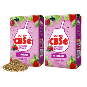 CBSé Yerba Mate Forest Fruit 2-pack packaging ideal for sharing or gifting.