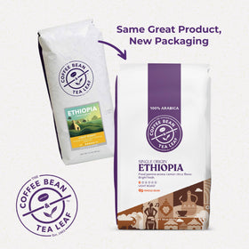 Coffee Bean & Tea Leaf Yirgacheffe aroma closeup highlighting floral notes for a rich aroma.