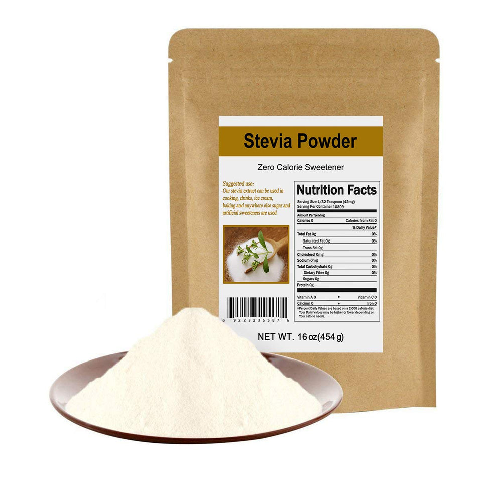 CCnature Stevia Powder bottle pour offers zero-calorie sweetness for beverages