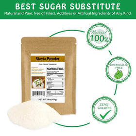 CCnature Stevia Powder texture closeup reveals sugar-like feel for easy baking