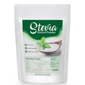 CCnutri Stevia Pure Powder jar showing pure sweetness with no fillers
