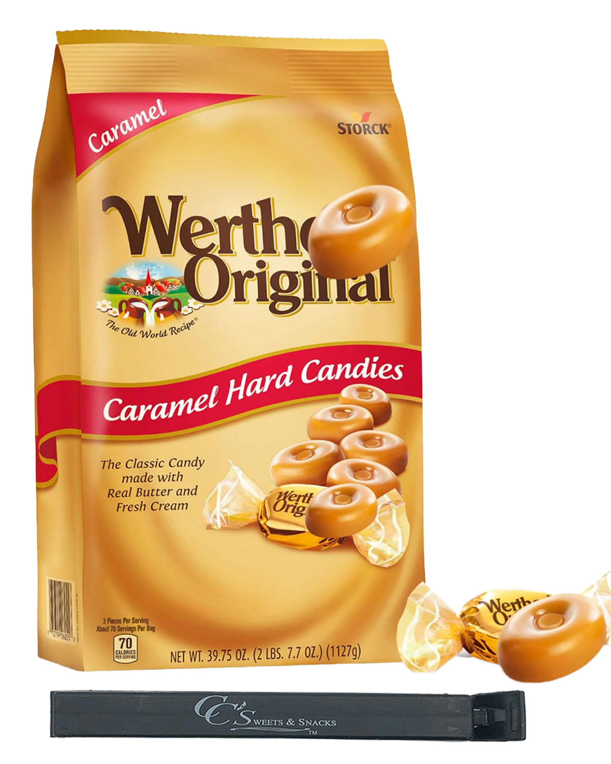 CC's Sweets & Snacks Werther's Original bulk bag for sharing and long-lasting freshness.