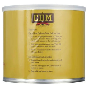 CDM coffee beans and chicory blend showcase vibrant aroma and smooth finish