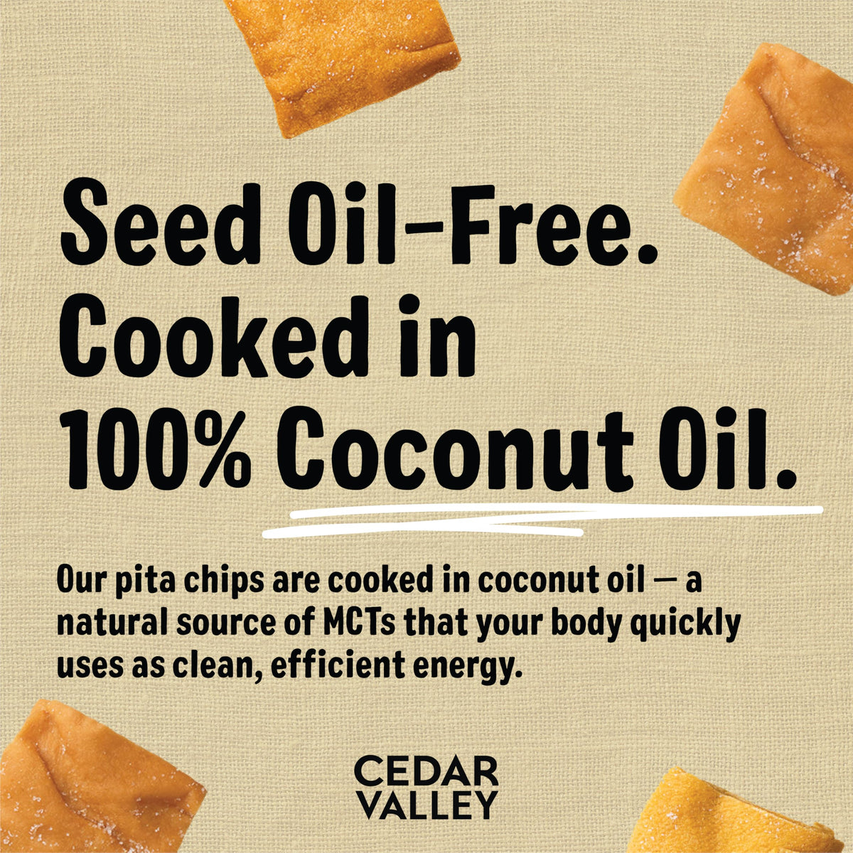Cedar Valley Pita Chips Sea Salt dip pairing ideas with vegetables.