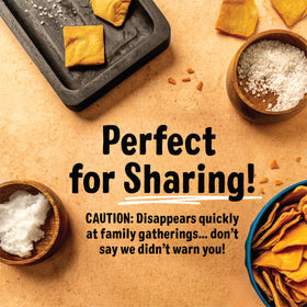 Cedar Valley Pita Chips Variety Pack light-crunch shot showcases airy texture